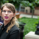 Former military intelligence analyst Chelsea Manning speaks to the press ahead of a Grand Jury appearance about WikiLeaks, in Alexandria, Virginia, on May 16, 2019.